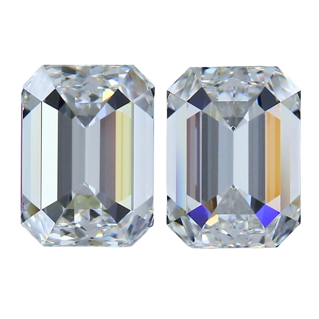 Paire de diamants exquis de 3,03ct à taille idéale - certifiés GIA  en vente 1