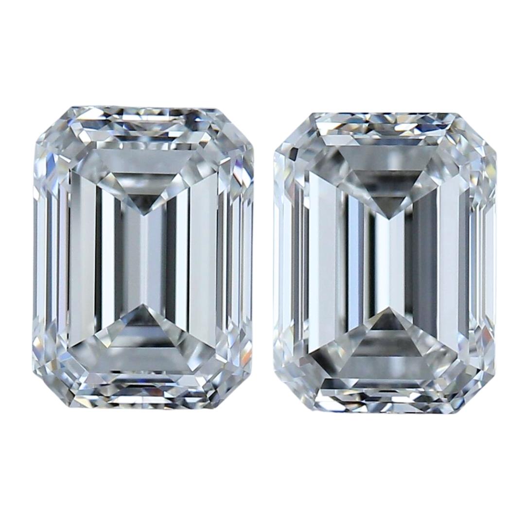 Exquisite 3.03ct Ideal Cut Pair of Diamonds - GIA Certified  For Sale 3