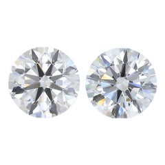 Exquisite 3.03ct Triple Excellent Ideal Cut Pair of Diamonds - GIA Certified
