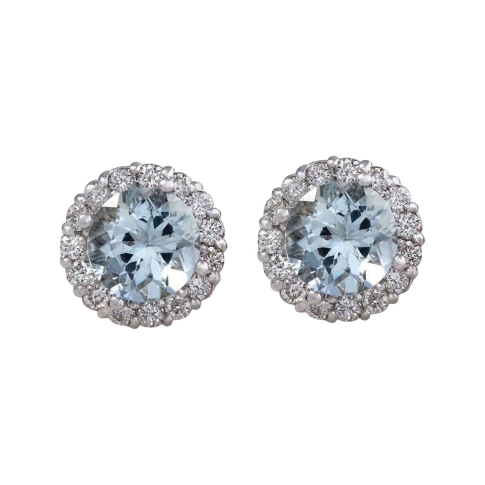 Cartier 3.05 Carats Diamonds Platinum Stud Earrings at 1stDibs