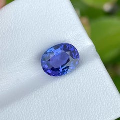 Exquisite 3A Quality Blue Tanzanite Gemstone 4.10 Carats Tanzanite Ring Jewelry