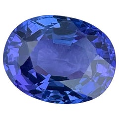 Exquisite 3A Quality Blue Tanzanite Gemstone 4.10 Carats Tanzanite Ring Jewelry
