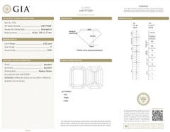 Exquisite 4.02ct Ideal Cut Emerald-Cut Diamond - GIA Certified