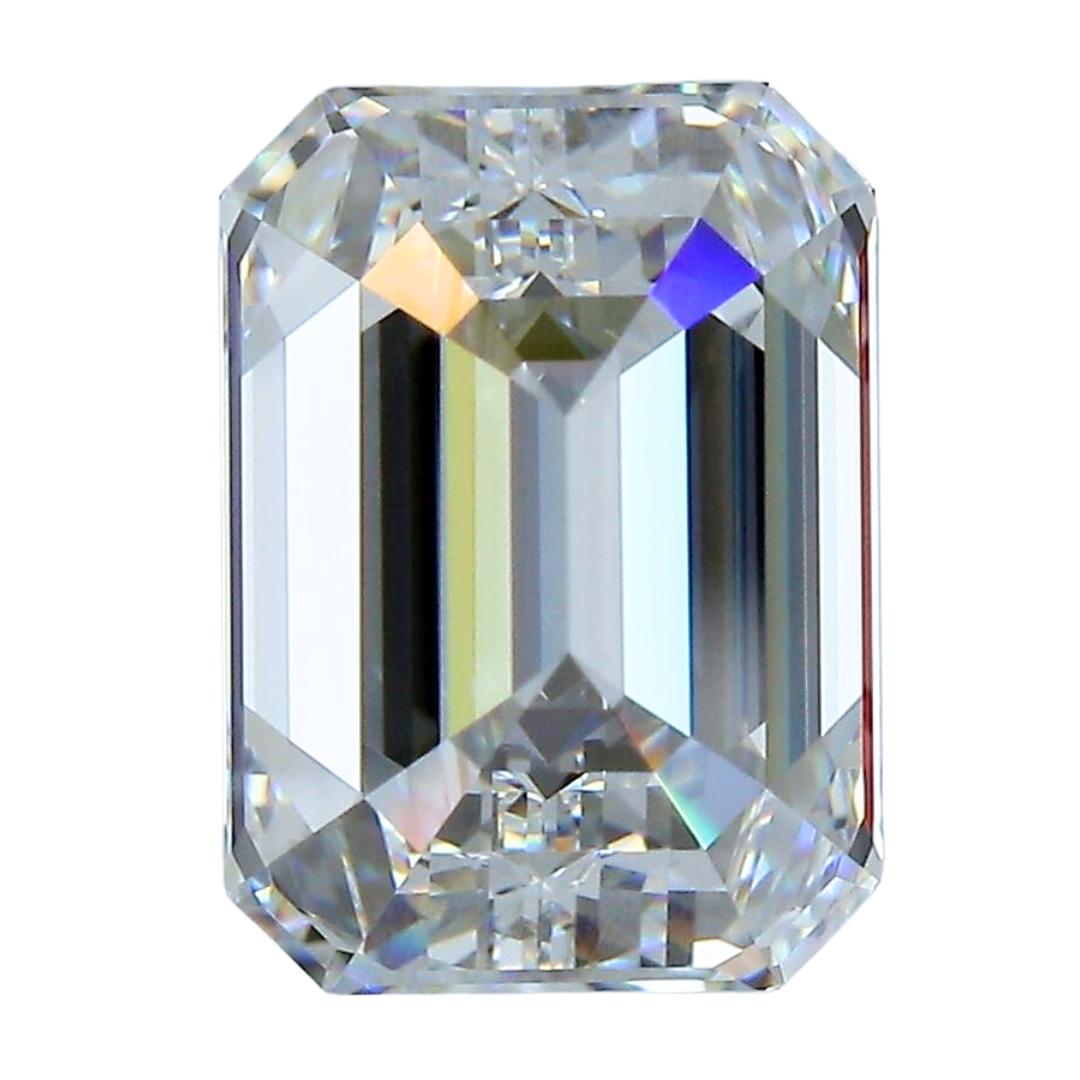 Women's Exquisite 4.02ct Ideal Cut Emerald-Cut Diamond - GIA Certified For Sale