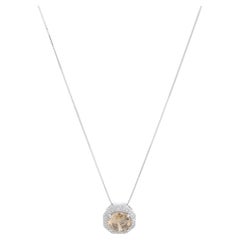 Exquisite 4.30 Carat Yellowish Brown Diamond Pendant