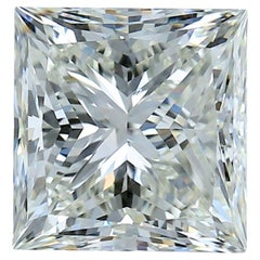 Exquisite 5.01ct Double Excellent Ideal Cut Princess Cut Diamond - IGI Certified