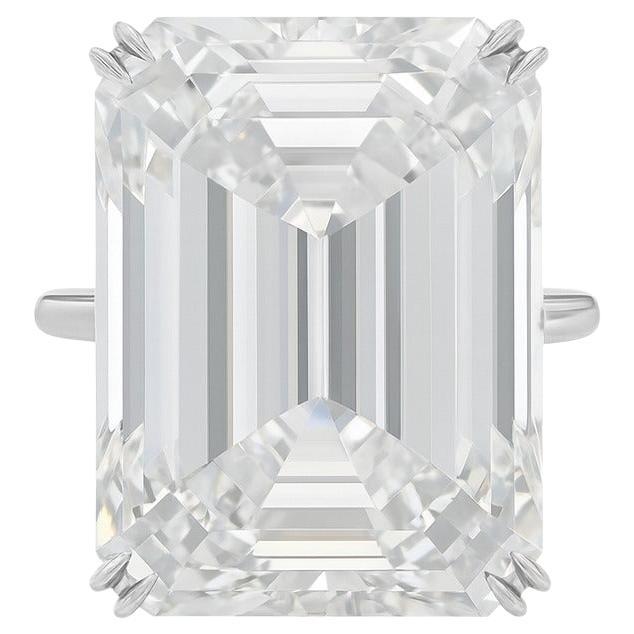 Exquisite 8.13 Carat Emerald-Cut Diamond Set in Platinum For Sale