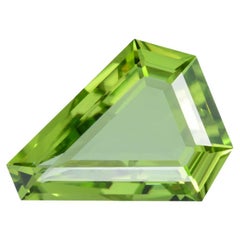 Exquisite 8.54ct Mint Peridot Shield Gem – Design Your Dream Luxury Jewelry Gift