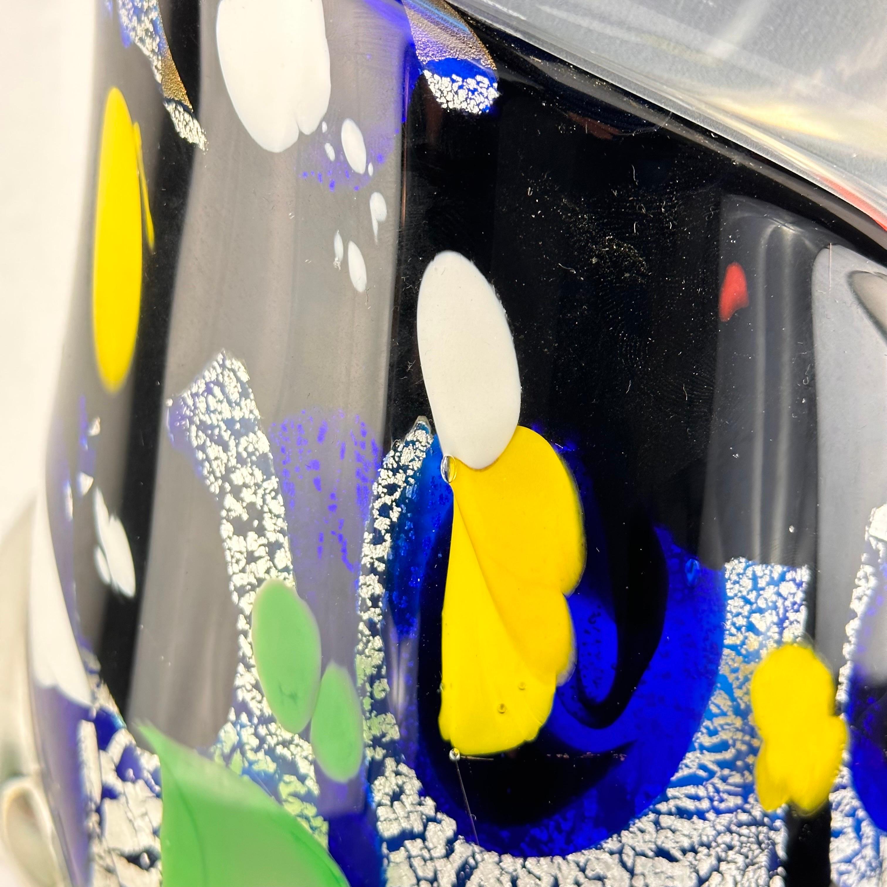 Exquisito jarrón abstracto de cristal de Murano de S. Toso, firmado Obra maestra de los años 70 en venta 5
