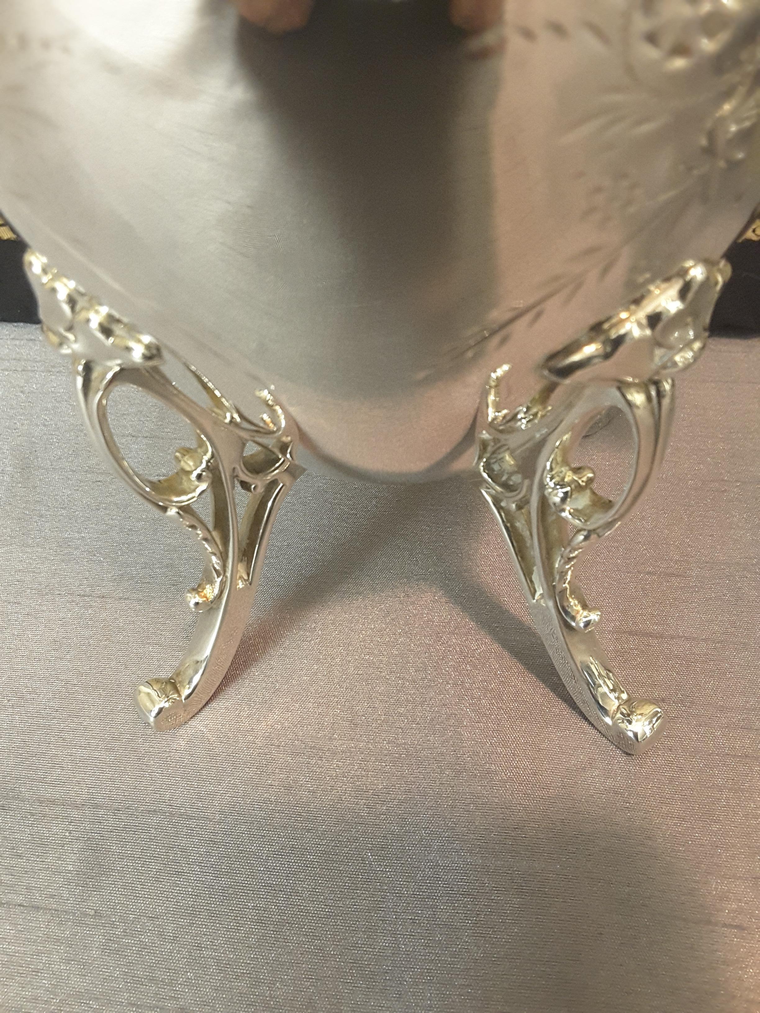 Exquisite Aesthetic Movement Silverplated Tea Service by Simpson, Hall & Miller For Sale 9