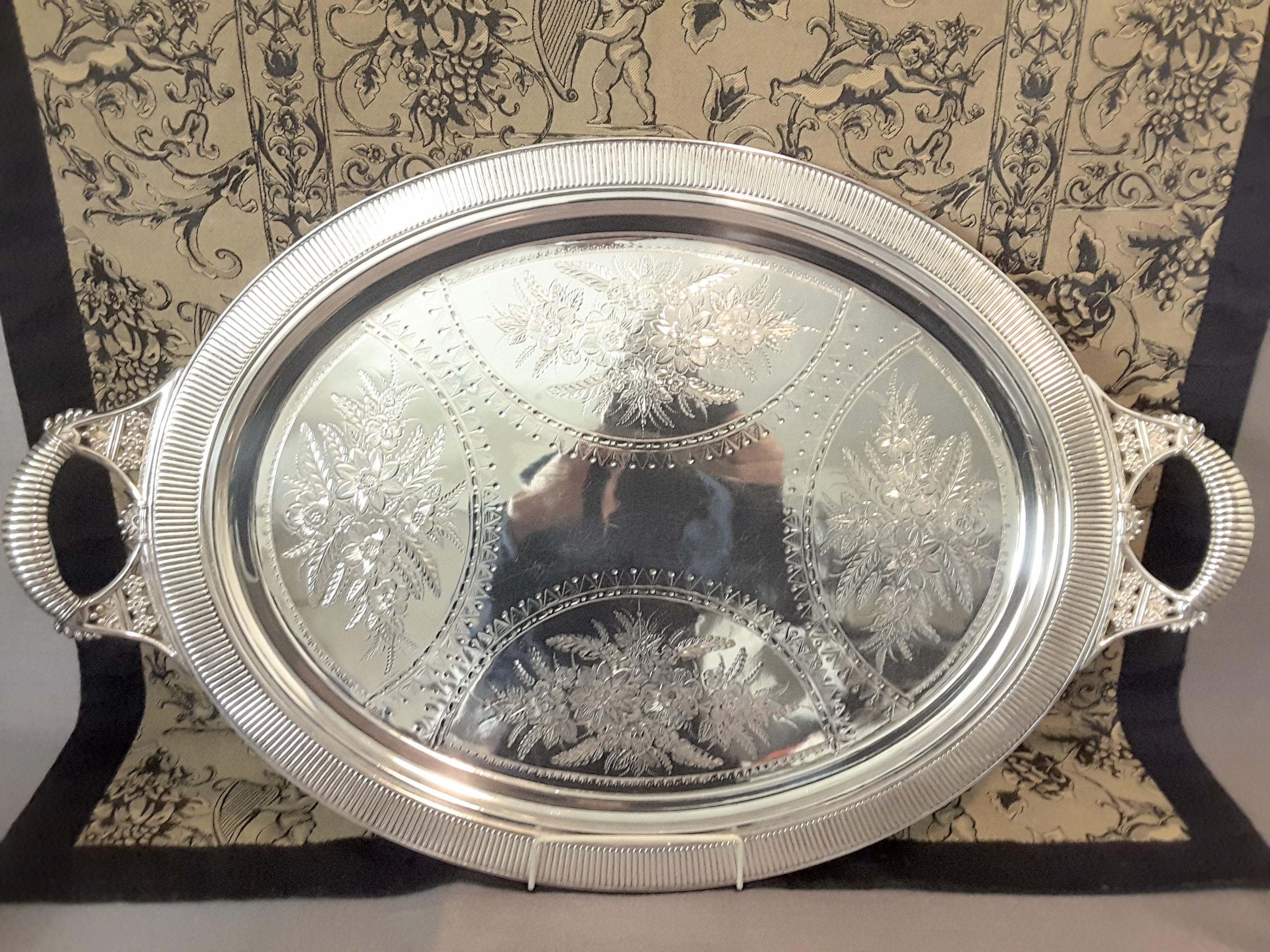 American Exquisite Aesthetic Movement Silverplated Tea Service by Simpson, Hall & Miller For Sale