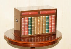 EXQUISiTE ALFRED DUNHILL FAUX BOOKS HIDDEN DRINKS DECANTER SET SPARKLETS LTD SET