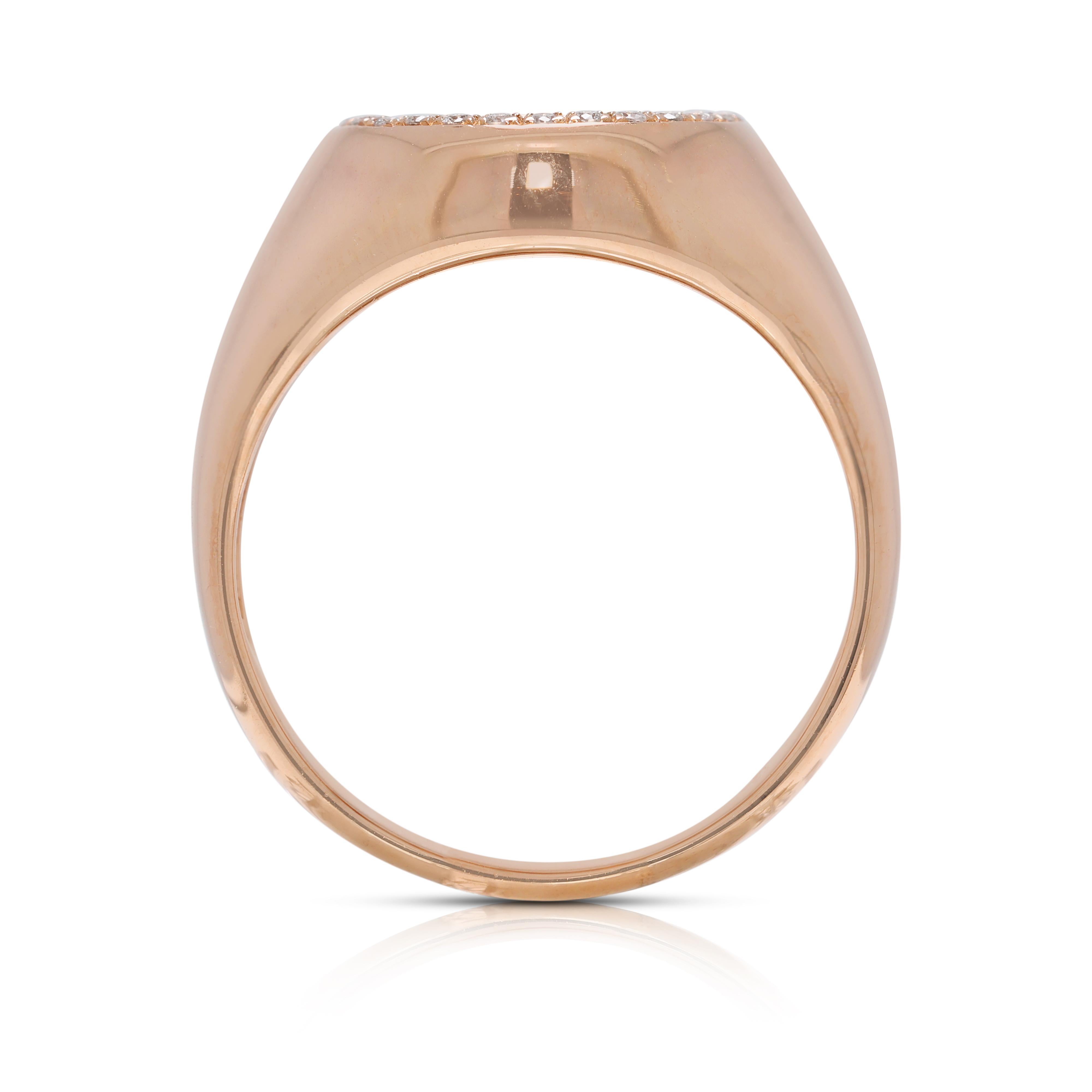 Exquisite antike griechische Löwenmünze & 0,13ct natürlicher Diamantring im Angebot 2