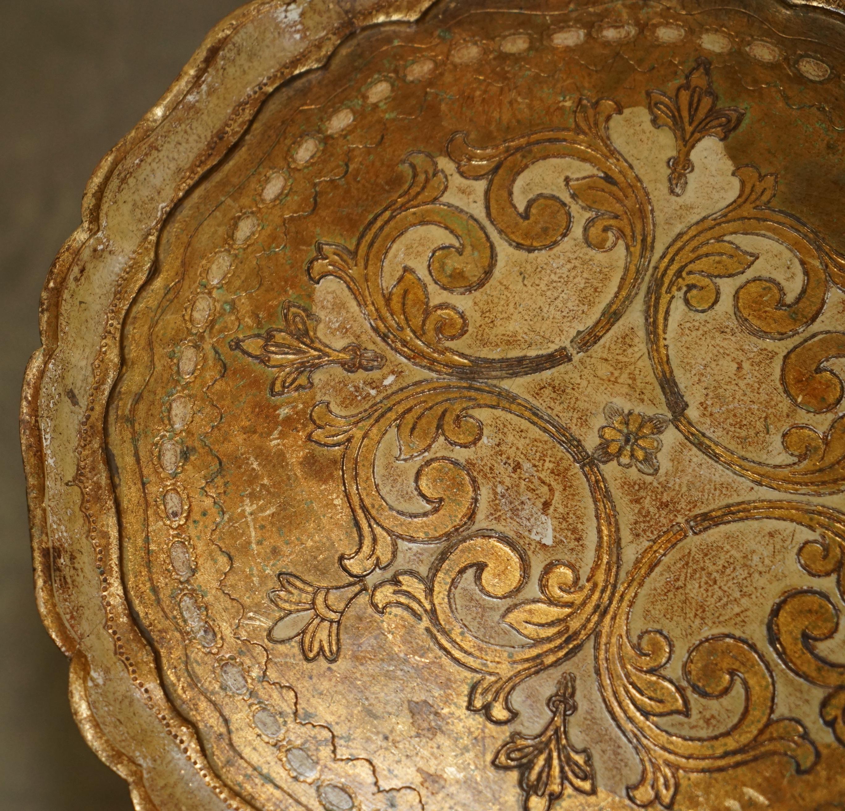 EXQUISITE UND HIGHLY DECORATIVE ITALIAN CIRCA 1900 POLYCHROME PAINTED SiDE-TABLE im Zustand „Gut“ im Angebot in West Sussex, Pulborough