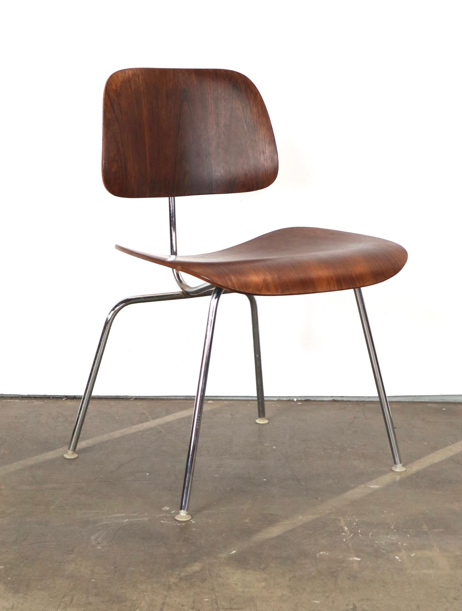 Exquisite and Rare Rosewood Herman Miller Eames DCM Dining Chair 5