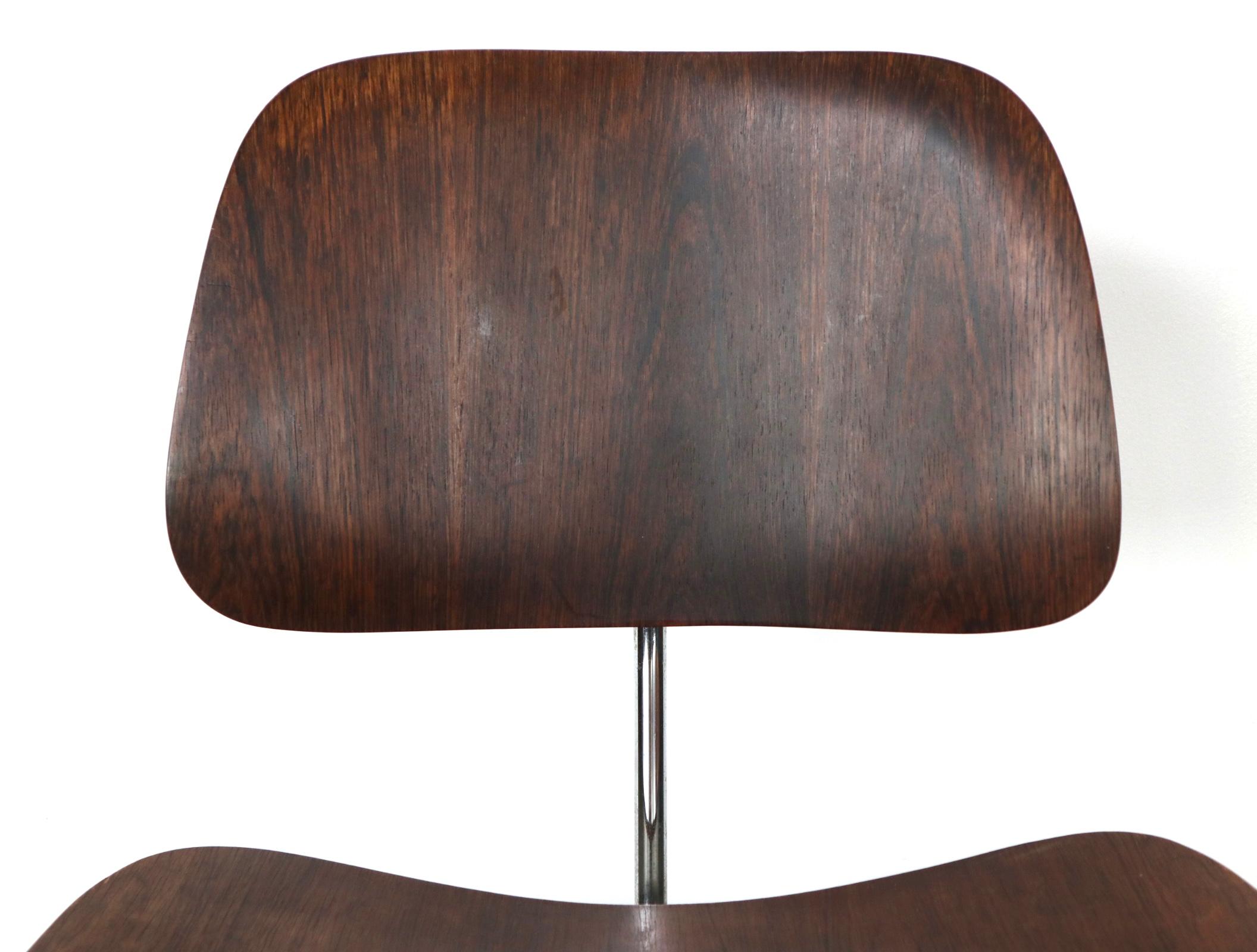 Mid-Century Modern Exquisite and Rare Rosewood Herman Miller Eames DCM Dining Chair