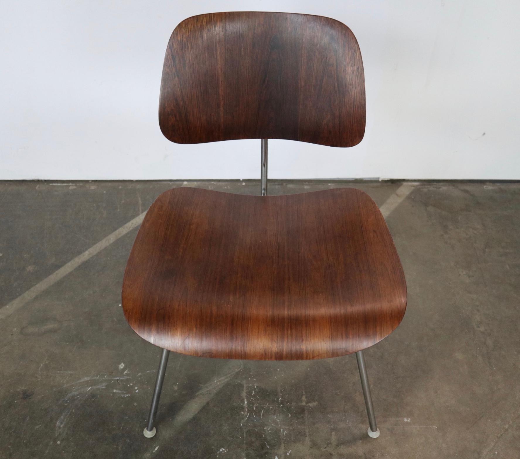 20th Century Exquisite and Rare Rosewood Herman Miller Eames DCM Dining Chair