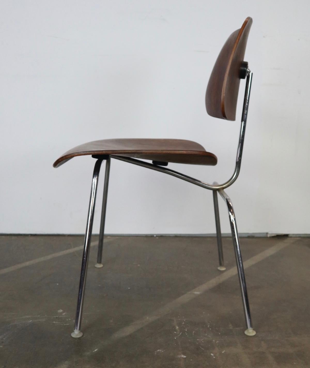 Exquisite and Rare Rosewood Herman Miller Eames DCM Dining Chair 2