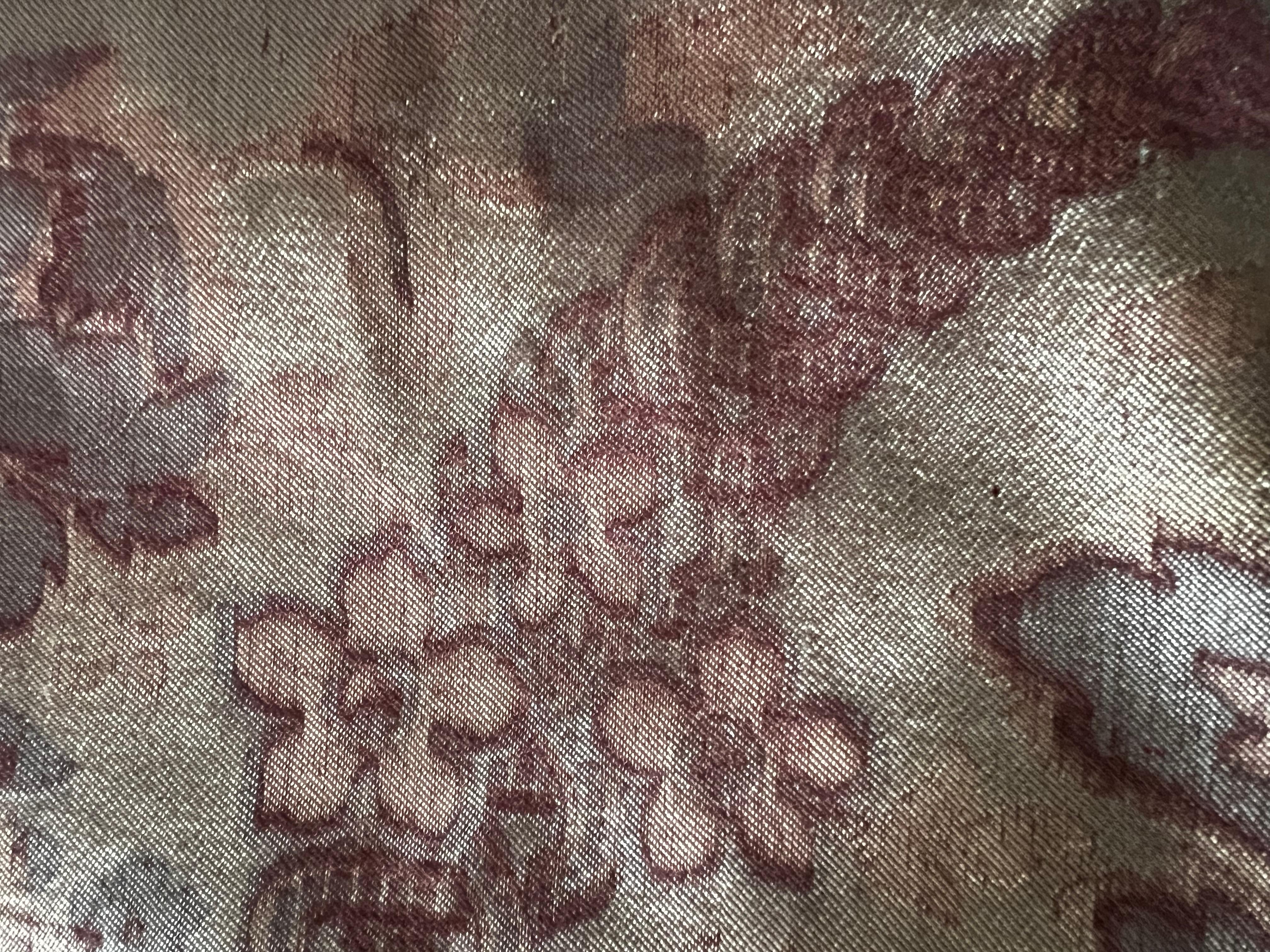 18th Century Exquisite antique 18th century Venetian 100% Silk Fabric For Sale