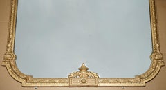 EXQUISITO ESPEJO SOBREMANTELADO ANTíQUICO SIGLO XIX DISEÑO NEOCLÁSICO ORO DORADO