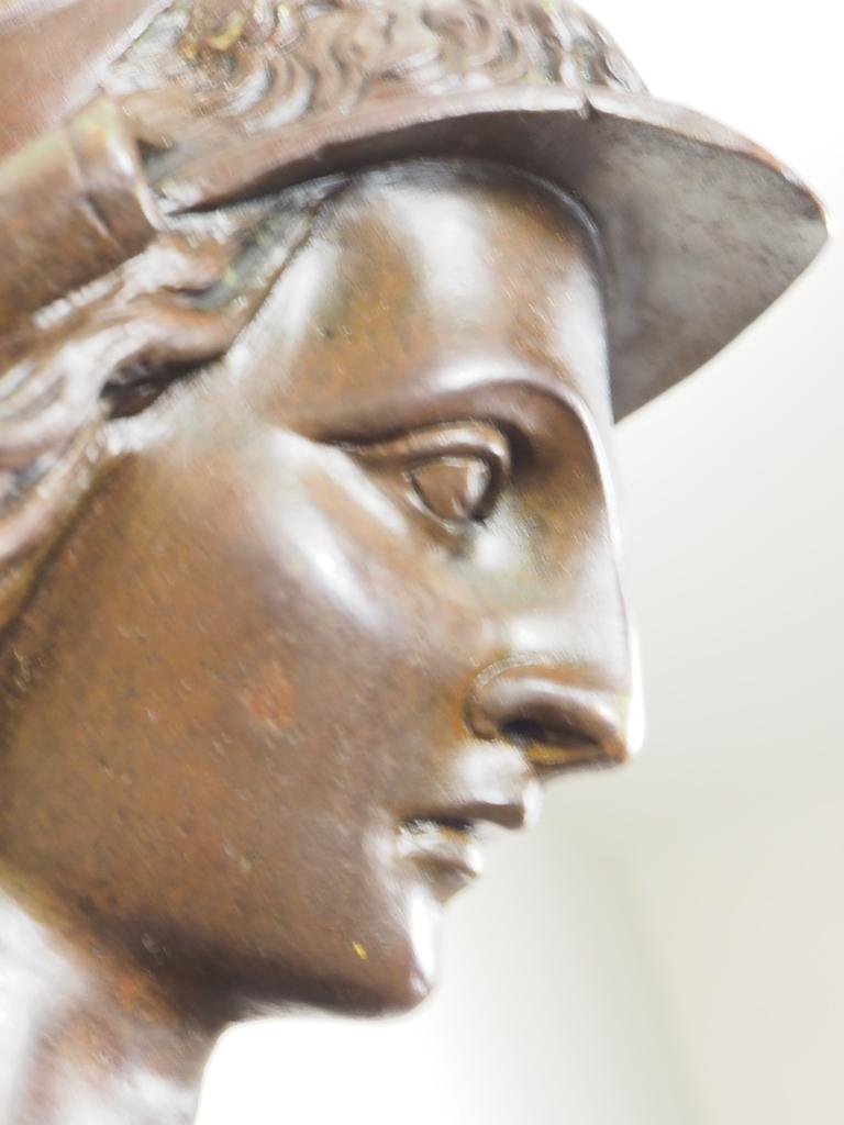 Exquisite Antique Bronze Wall Light Greek Goddess Athena 6