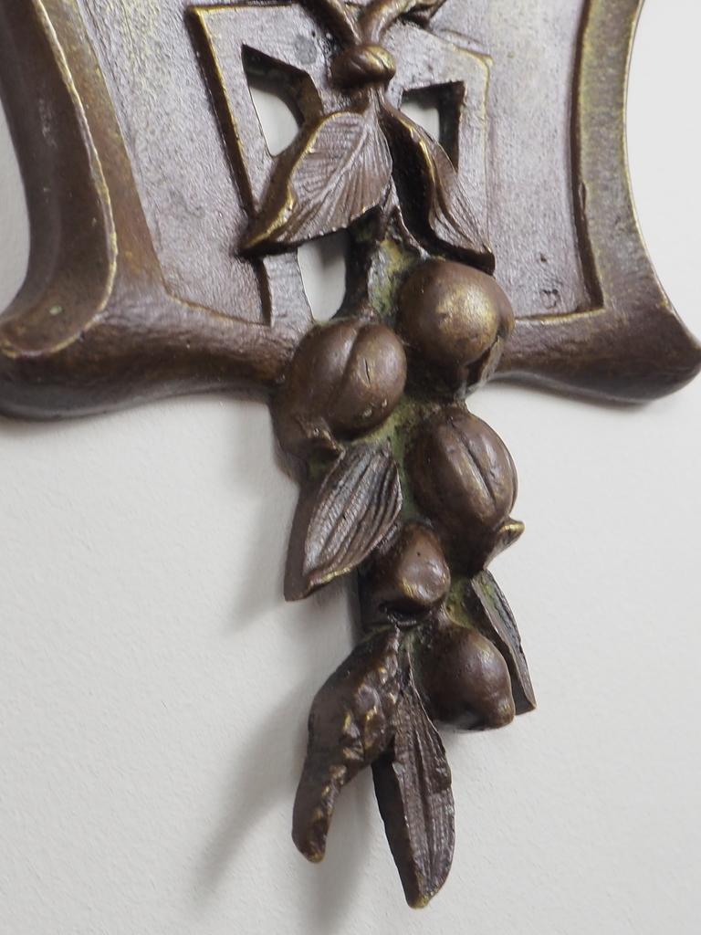 Exquisite Antique Bronze Wall Light Greek Goddess Athena 10
