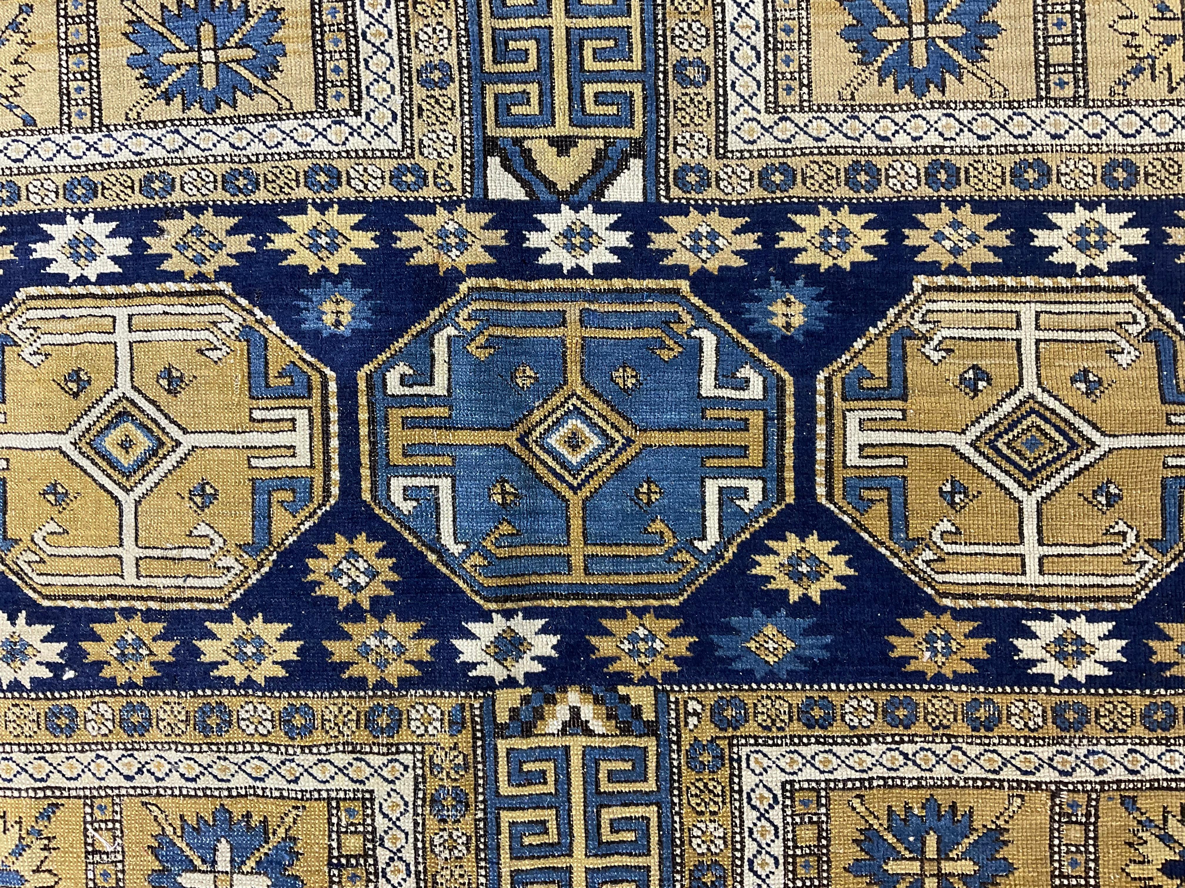 Exquisite Antique Caucasian Shirvan  Rug     59”x 50”.5 For Sale 3