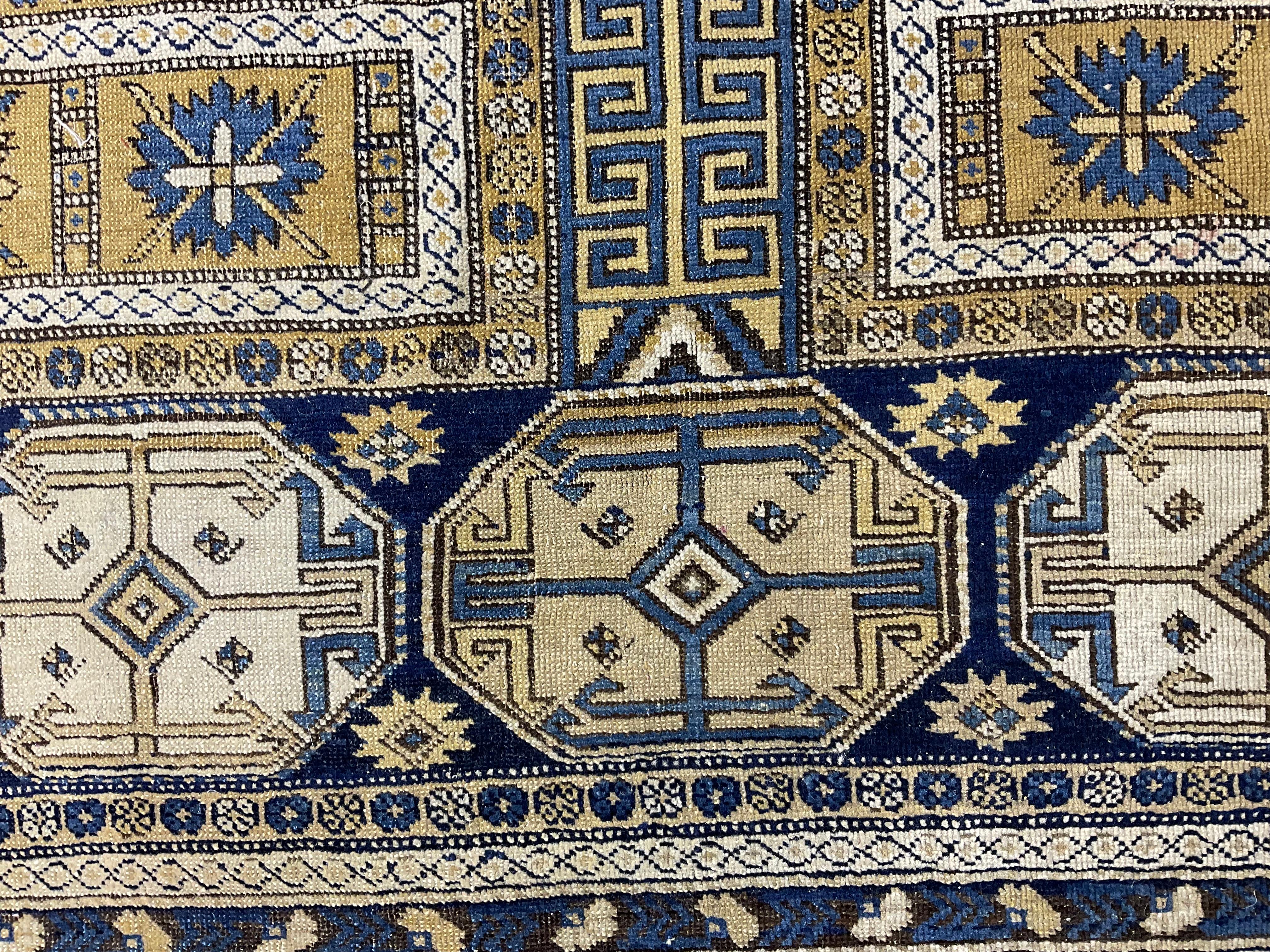 Exquisite Antique Caucasian Shirvan  Rug     59”x 50”.5 For Sale 4