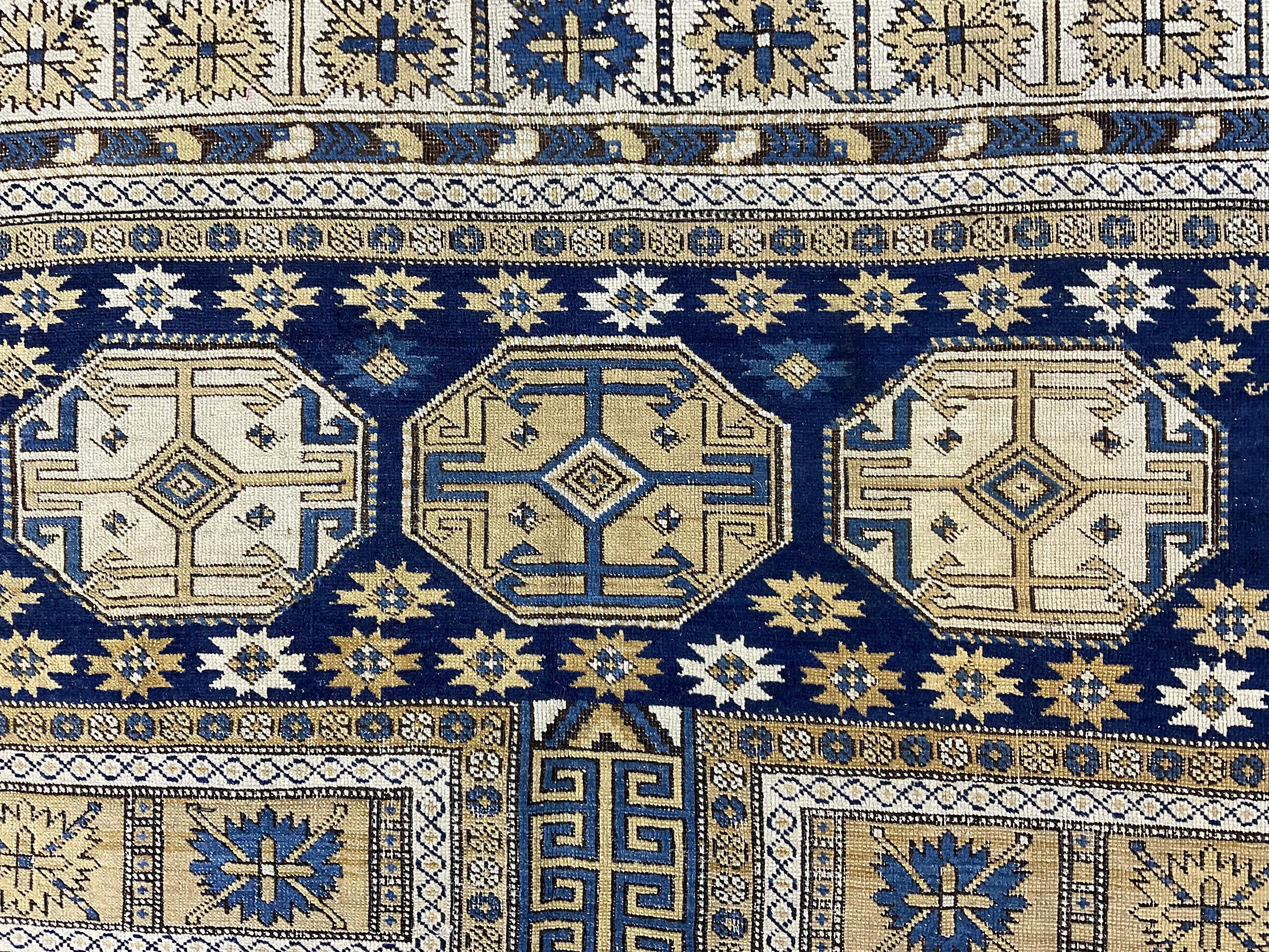 Exquisite Antique Caucasian Shirvan  Rug     59”x 50”.5 For Sale 5