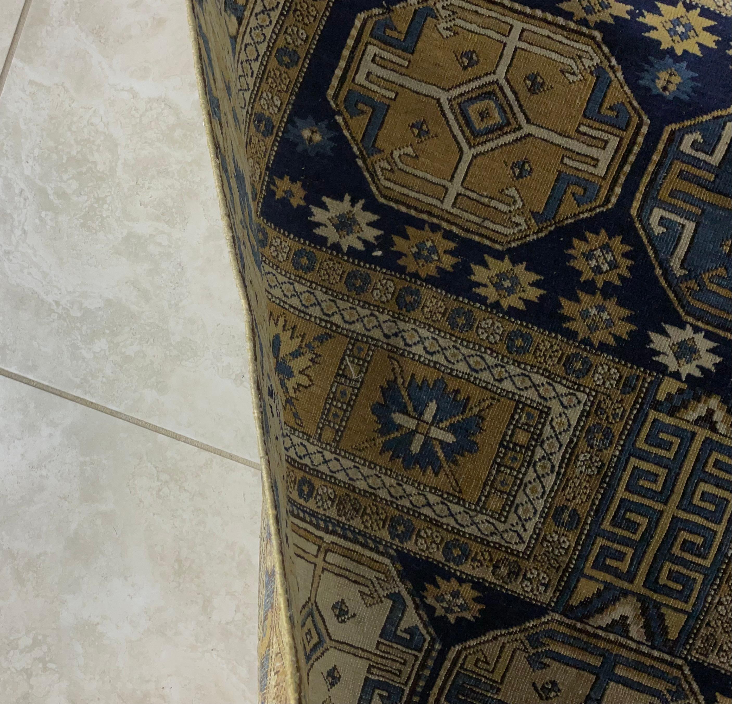 Exquisite Antique Caucasian Shirvan  Rug     59”x 50”.5 For Sale 6