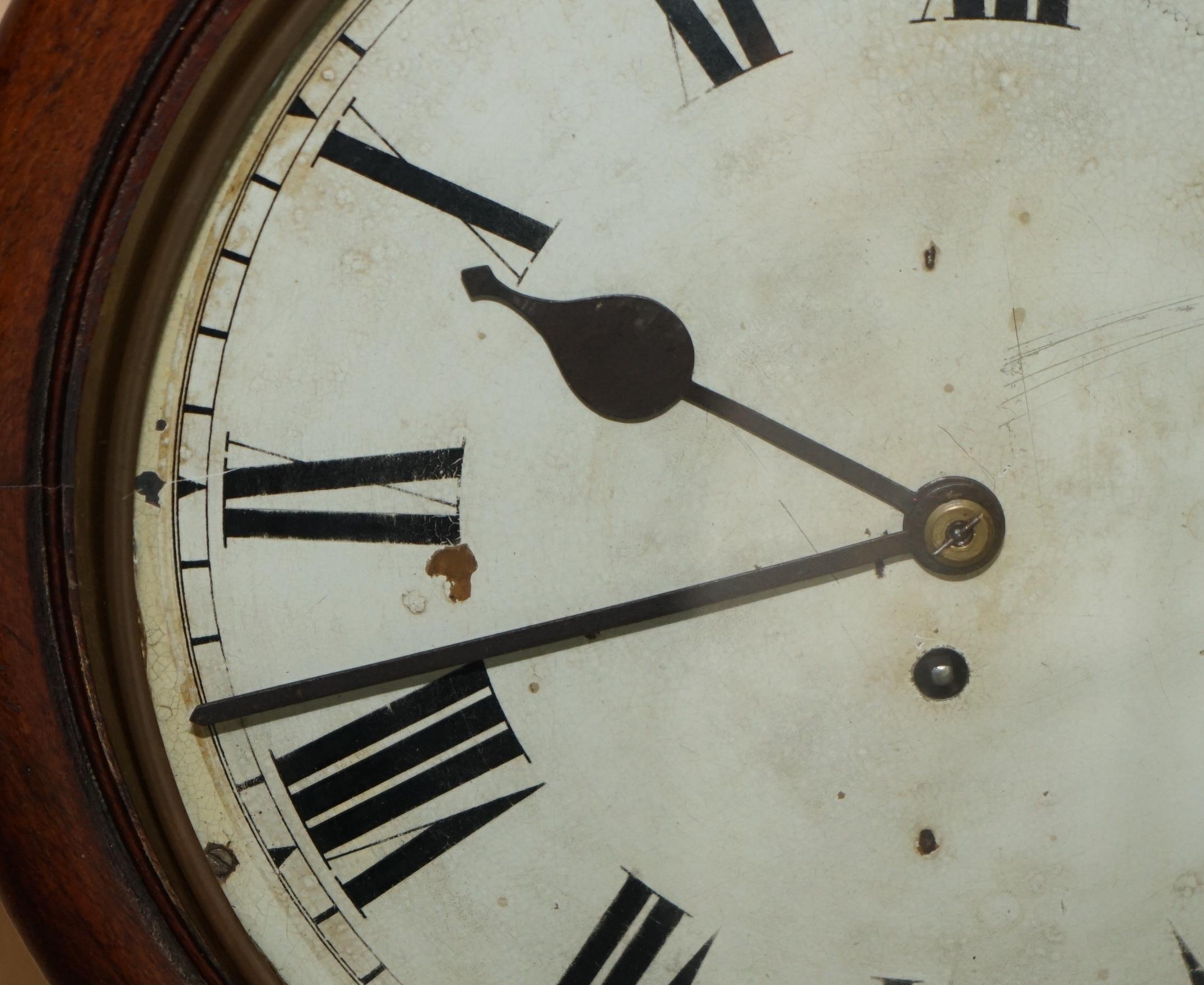 Late 19th Century EXQUISITE ANTiQUE CIR 1880 WINTERHALDER & HOFMEIER WALL CLOCK STUNNING MOVEMENT For Sale
