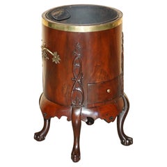 EXQUISITE ANTiQUE CIRCA 1760 DUTCH BRASS BOUND HARDWOOD TEESTOFF WINE COOLER