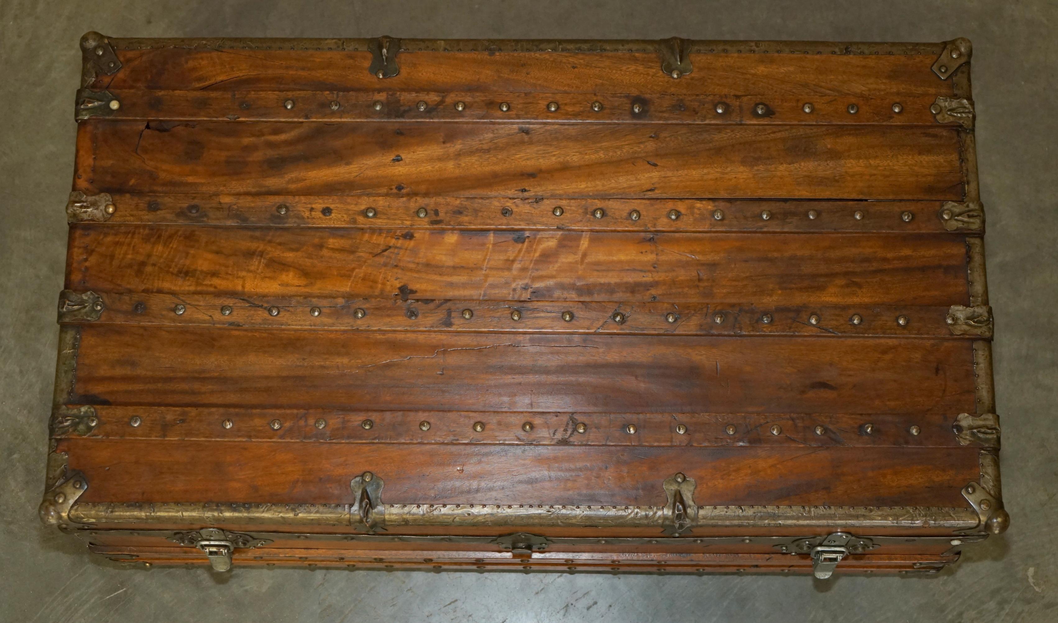 Esportazione cinese ESQUISITO ANTIQUARIO CIRCA 1900 ESPORTAZIONE CINESE CAMPHOR LEGNO VAPORE CESTINO in vendita
