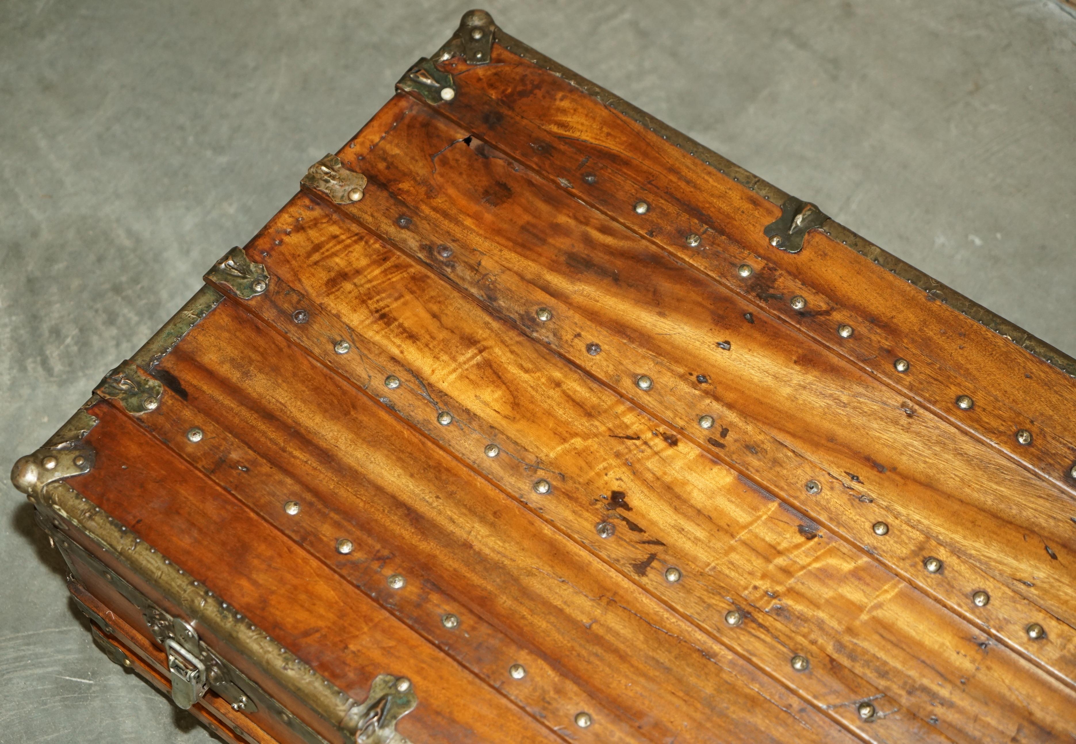 Cinese ESQUISITO ANTIQUARIO CIRCA 1900 ESPORTAZIONE CINESE CAMPHOR LEGNO VAPORE CESTINO in vendita