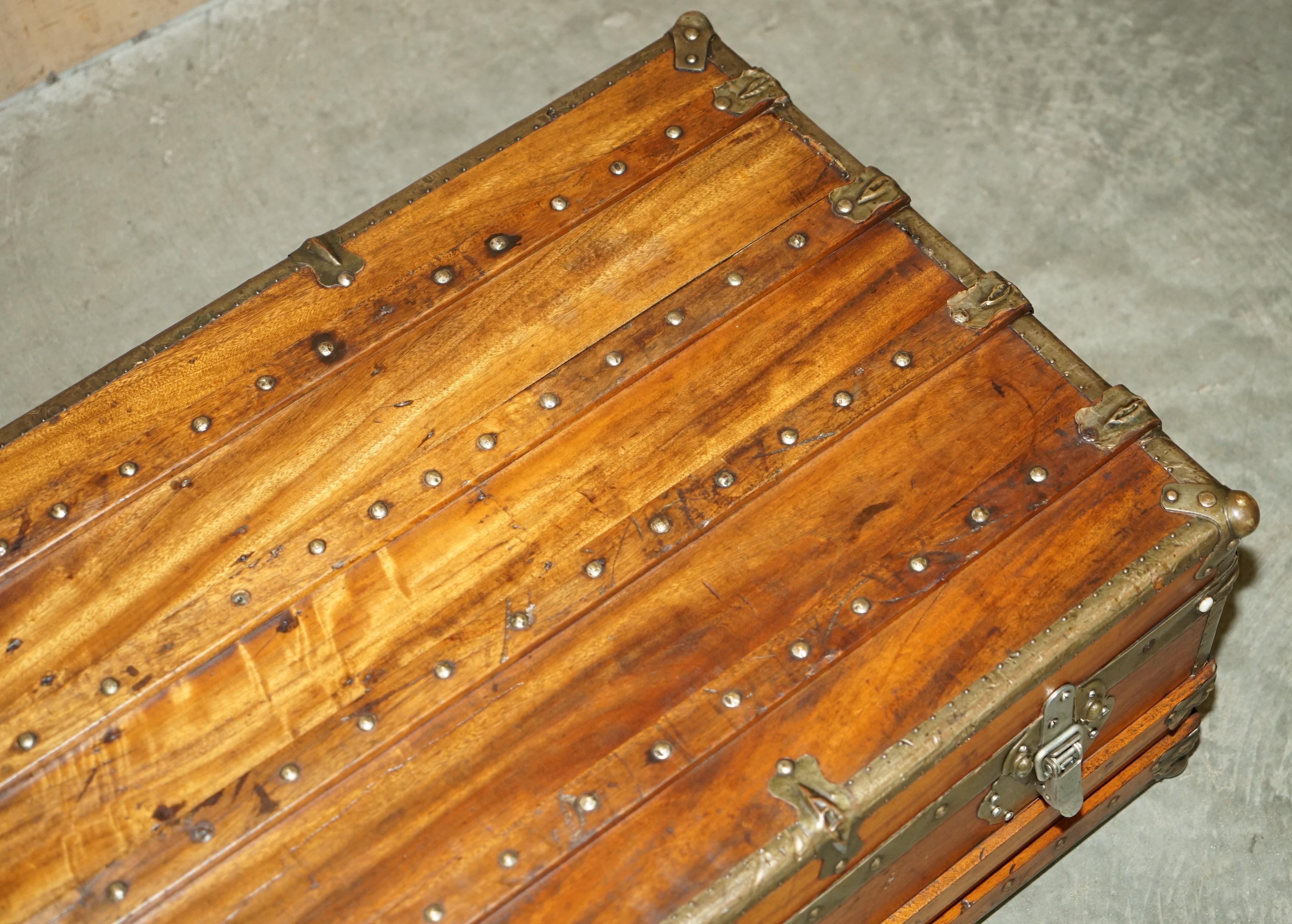 Fatto a mano ESQUISITO ANTIQUARIO CIRCA 1900 ESPORTAZIONE CINESE CAMPHOR LEGNO VAPORE CESTINO in vendita