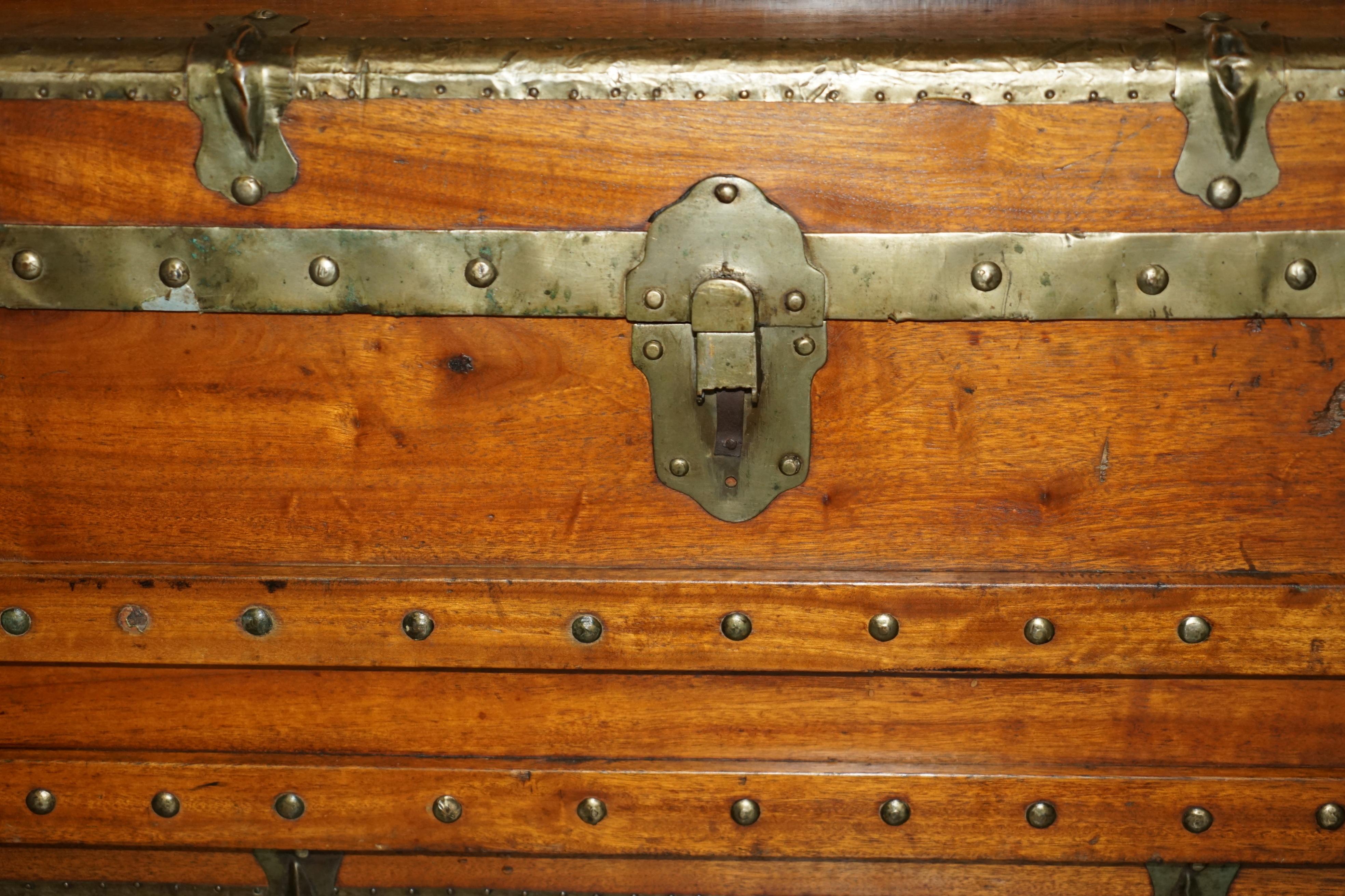 Inizio XX secolo ESQUISITO ANTIQUARIO CIRCA 1900 ESPORTAZIONE CINESE CAMPHOR LEGNO VAPORE CESTINO in vendita