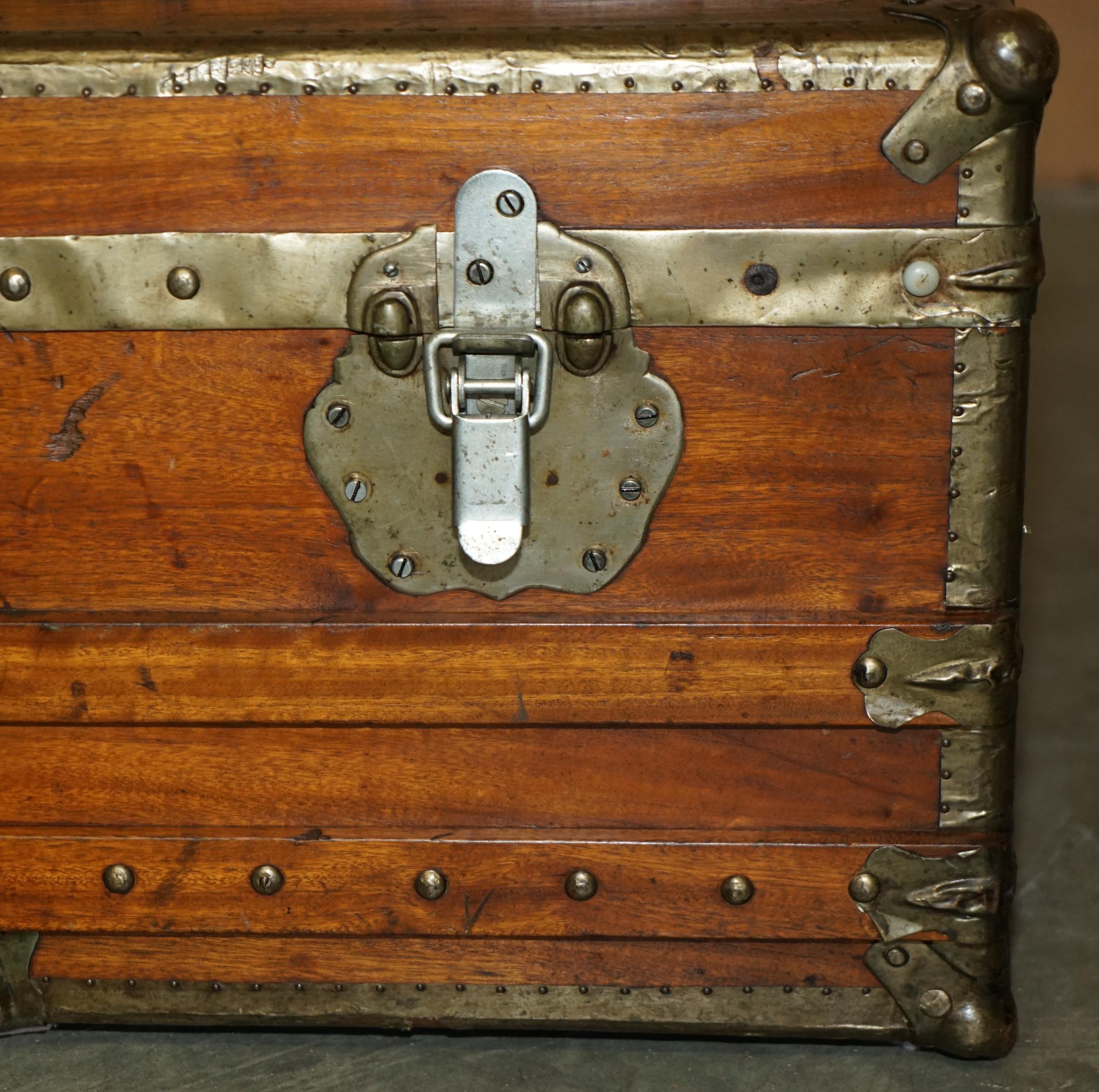 Legno ESQUISITO ANTIQUARIO CIRCA 1900 ESPORTAZIONE CINESE CAMPHOR LEGNO VAPORE CESTINO in vendita