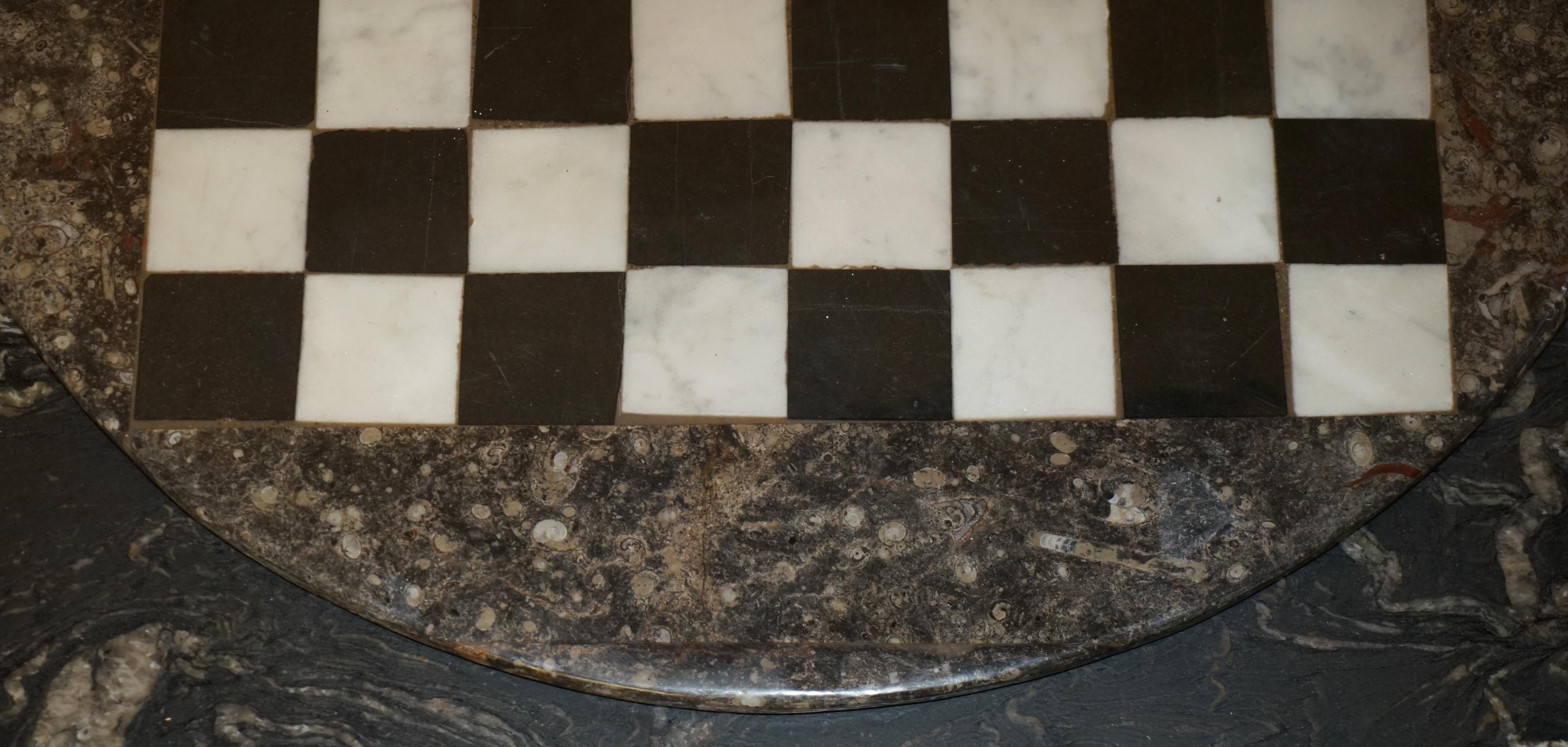 Royal House Antiques

Royal House Antiques is delighted to offer for sale this lovely antique extra large, Fossil 
Marble Chessboard table top

Please note the delivery fee listed is just a guide, it covers within the M25 only for the UK and