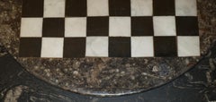 EXQUISITE ANTiQUE EXTRA LARGE FOSSIL TOP CHESSBOARD TABLE TOP IN MARBLE