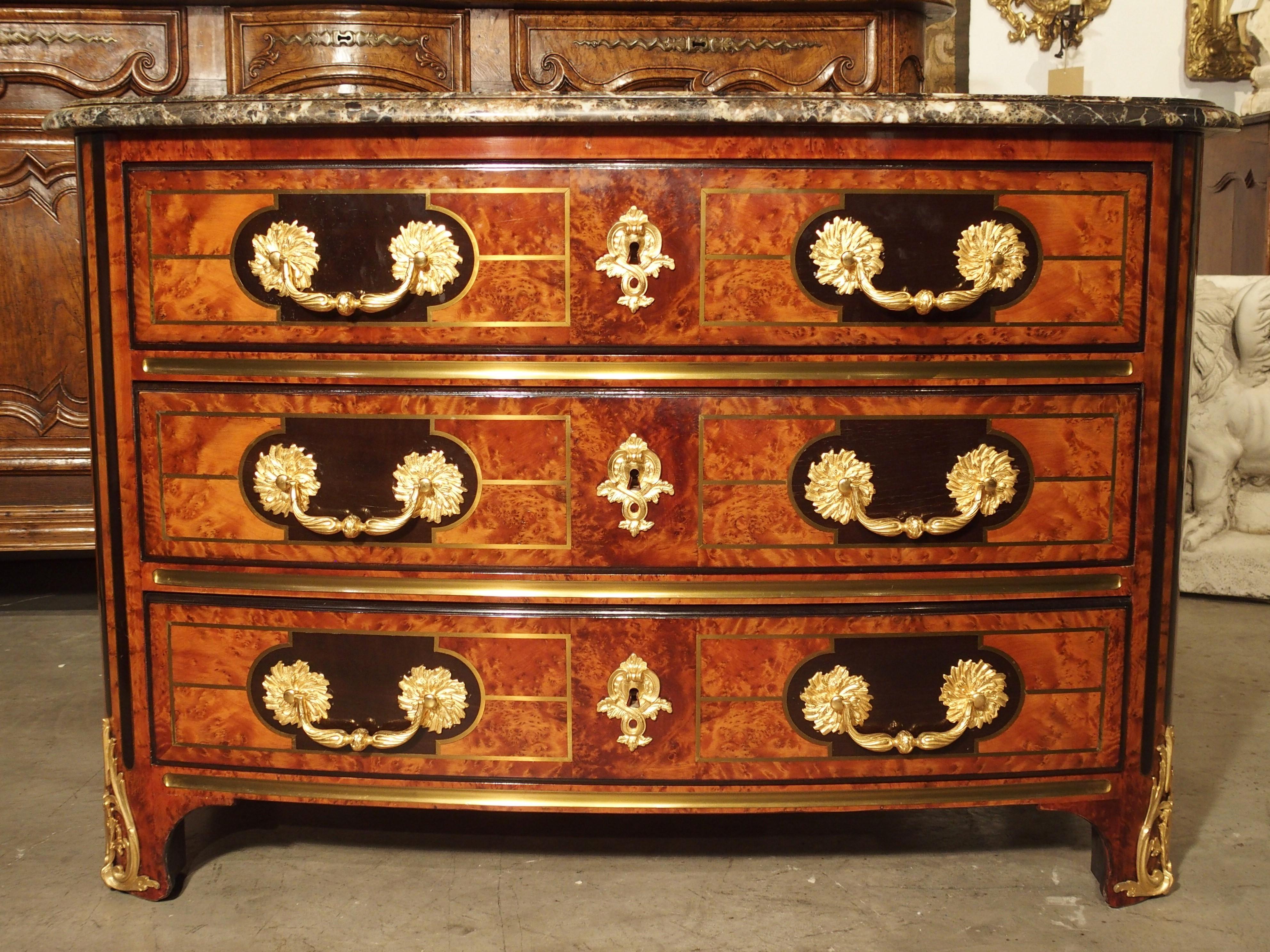 Carved Exquisite Antique French Louis XIV Style Commode, Paris, 19th Century