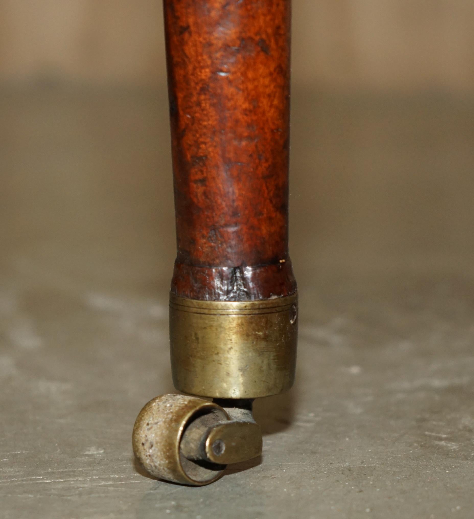 EXQUISITO ESCRITORIO DE MESA DE ESCRITURA EN CUERO MARRON RESTAURADO DE 1780 IRLANDA GEORGICA ANTiQUE en venta 9