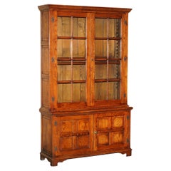 EXQUISITE ANTiQUE GEORGIAN PANELLED ELM & OAK WELSH DRESSER OR LIBRARY BOOKCASE
