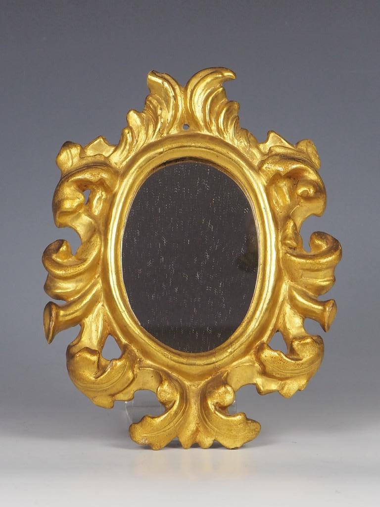 19th Century Exquisite Antique Italian Giltwood Wall Mirror For Sale