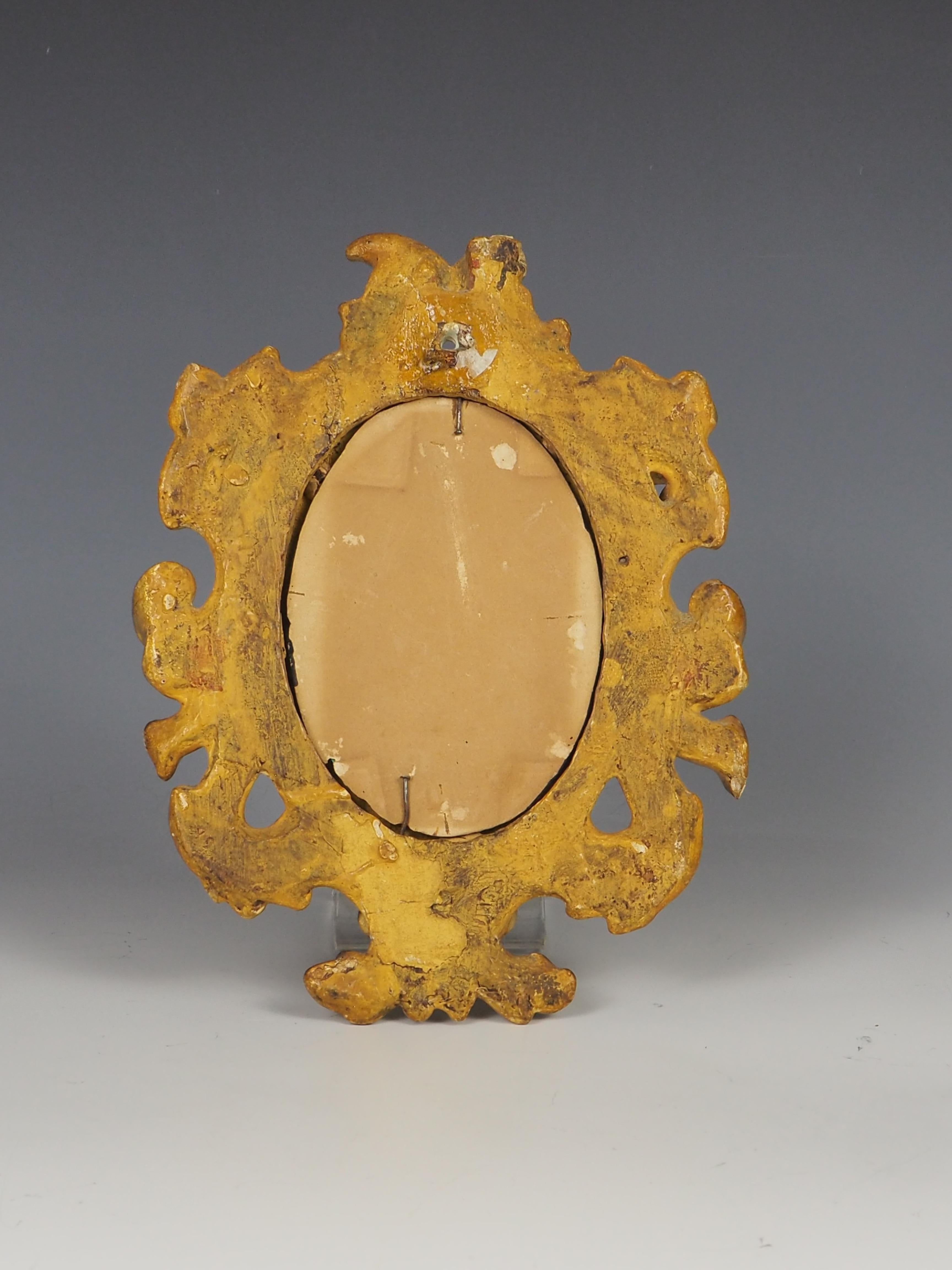 Exquisite Antique Italian Giltwood Wall Mirror For Sale 5