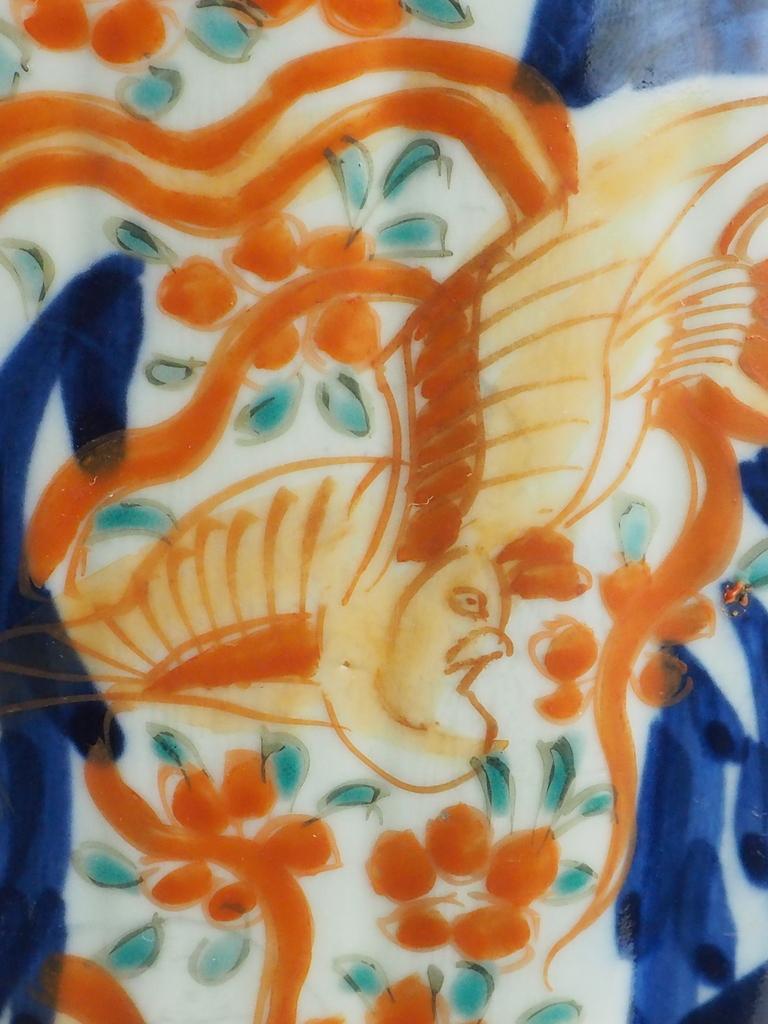 Exquisite Antique Pair of Japanese Imari Porcelain Oil Table Lamps 5