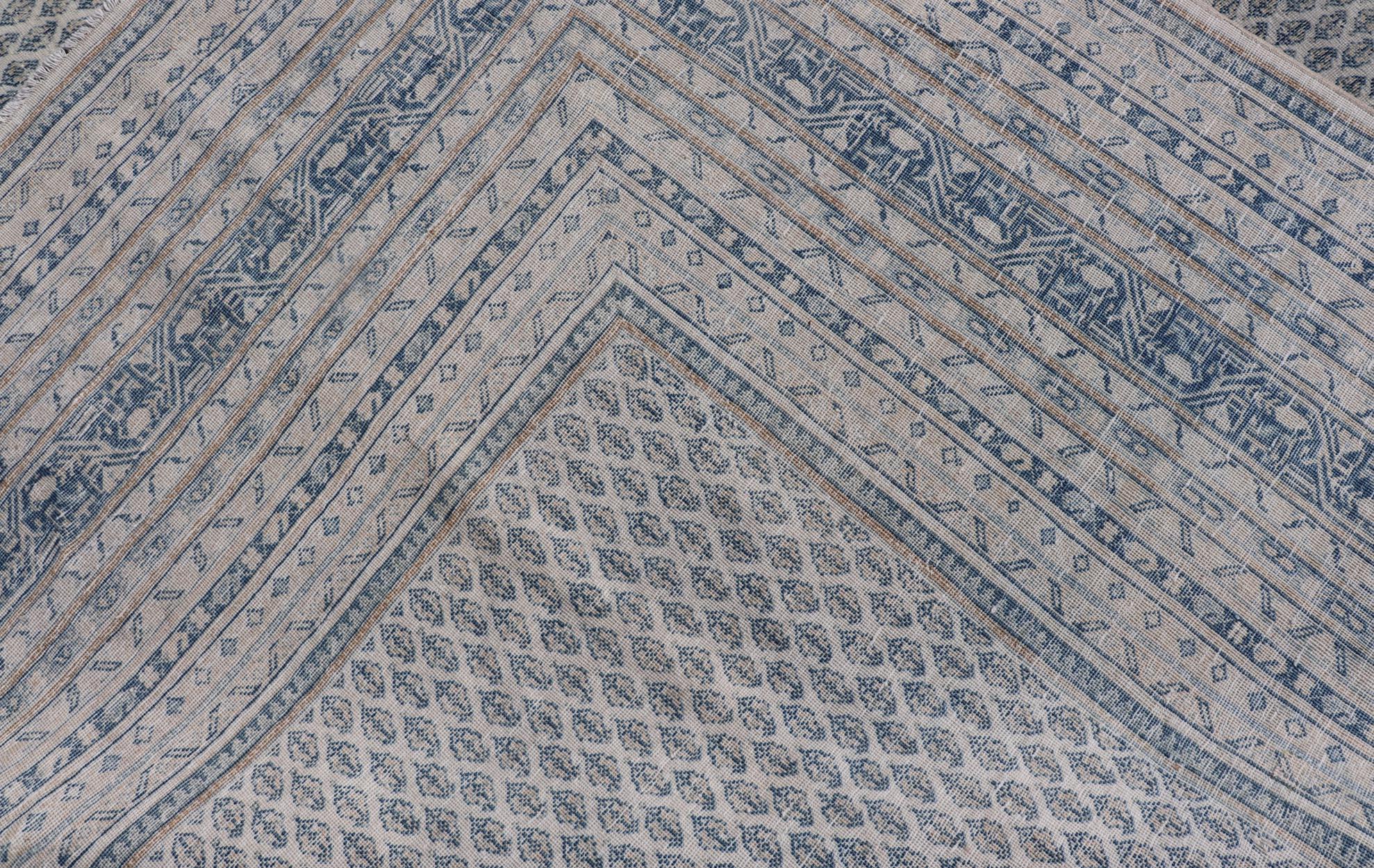 Exquisiter antiker persischer Täbris-Teppich mit geometrischem Design 10'8 x 17'0 im Angebot 5