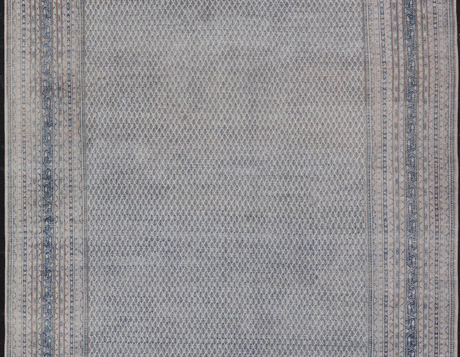 Exquisiter antiker persischer Täbris-Teppich mit geometrischem Design 10'8 x 17'0 im Zustand „Gut“ im Angebot in Atlanta, GA