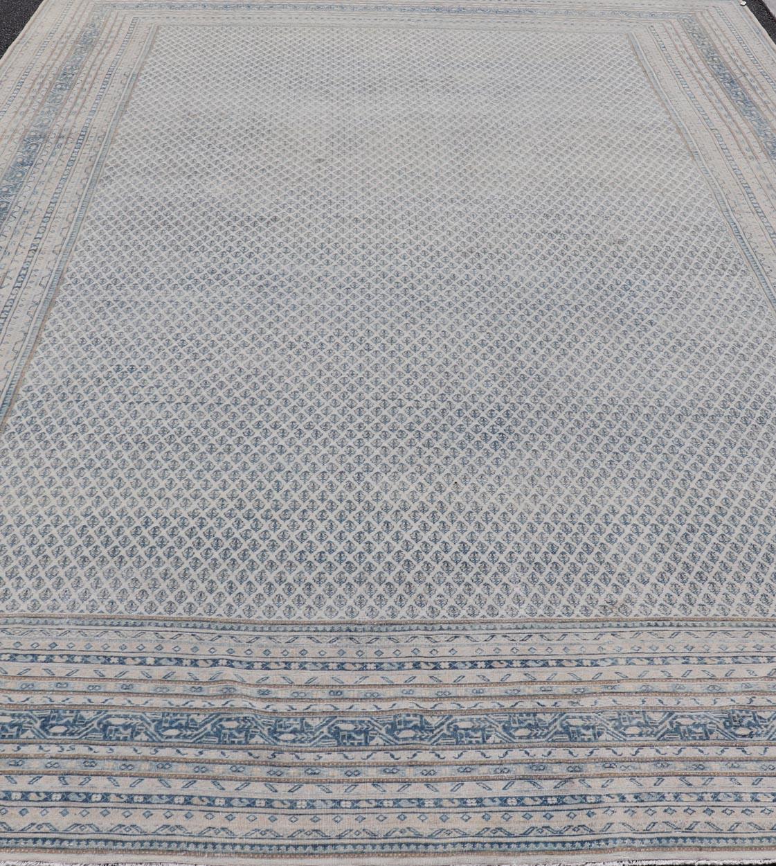 Exquisiter antiker persischer Täbris-Teppich mit geometrischem Design 10'8 x 17'0 (Wolle) im Angebot