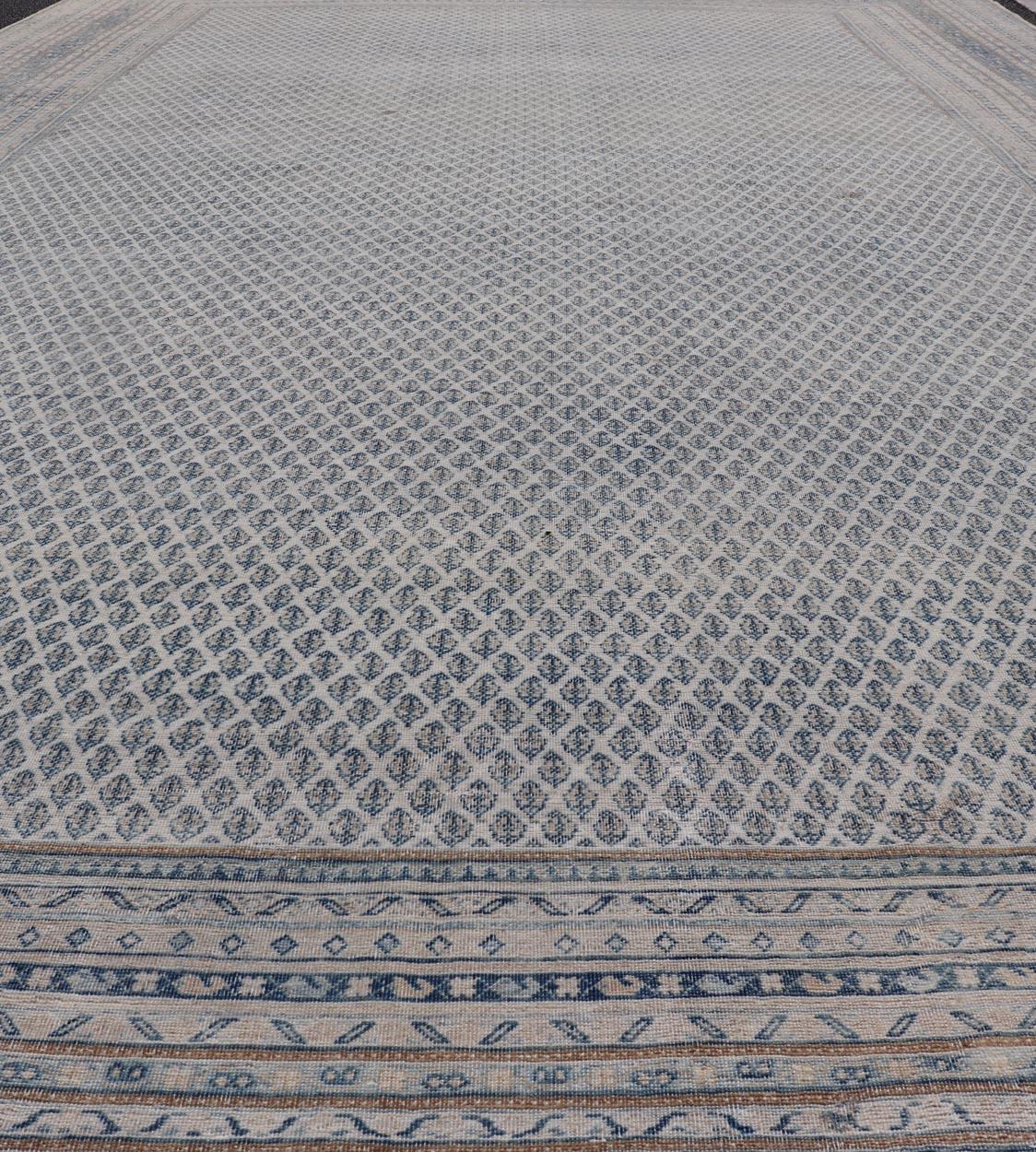 Exquisiter antiker persischer Täbris-Teppich mit geometrischem Design 10'8 x 17'0 im Angebot 1
