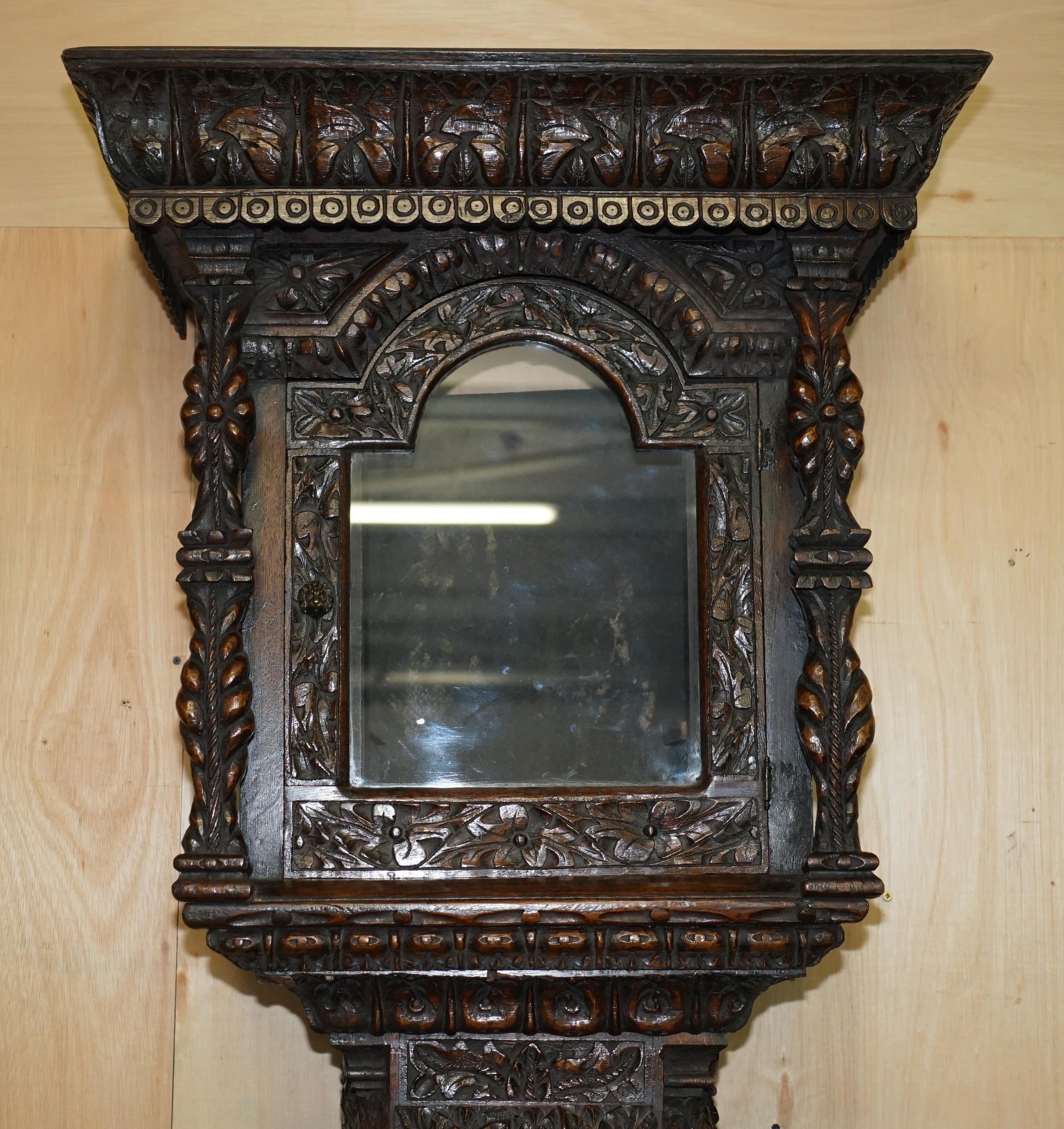 EXQUISiTE ANTIQUE RESTORED HAND CARVED GRANDFATHER CLOCK CASE DEPICTING A KING For Sale 3
